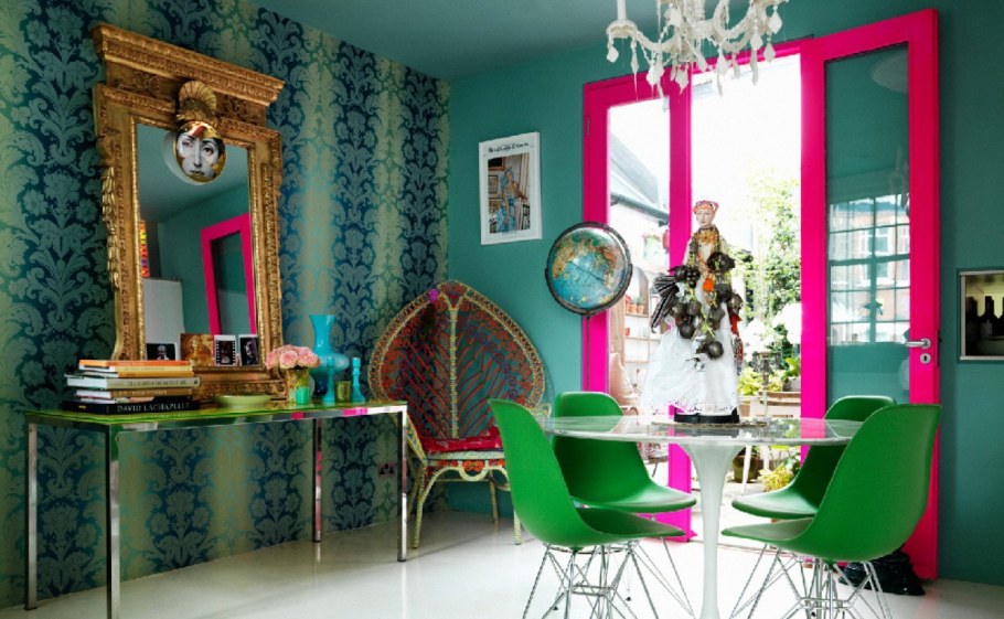 Яркие краски в интерьере