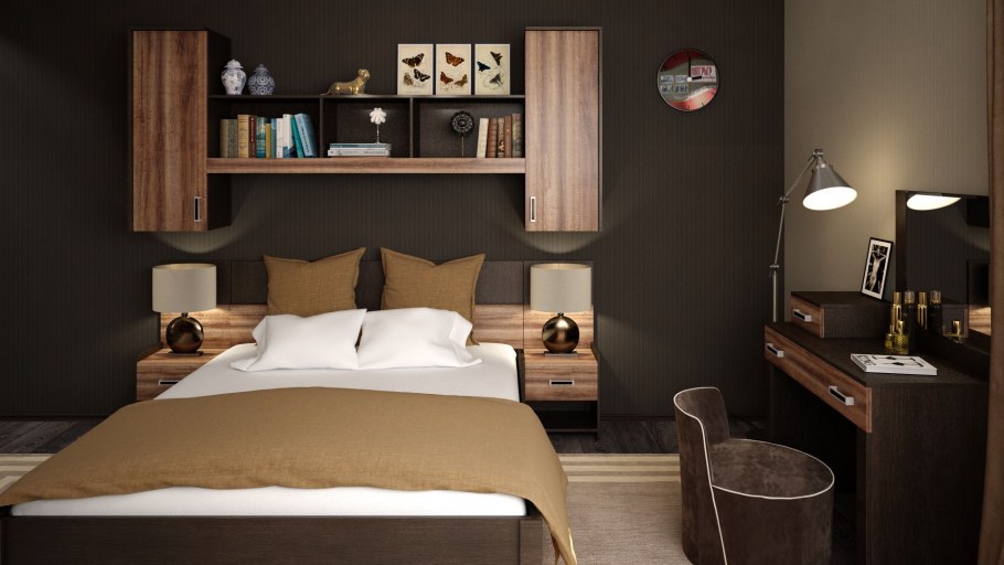 Спальный гарнитур Верде модульная система интерьер центр