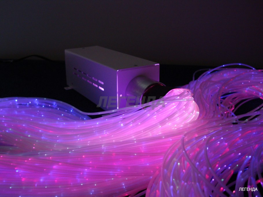 Фиброоптическое волокно 150 волокон с источником света (комплект)