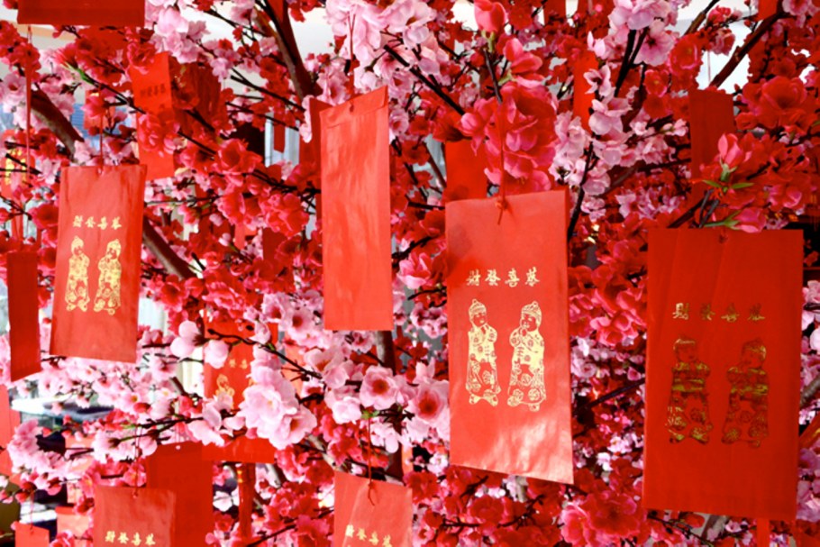 Новый год Китай дерево