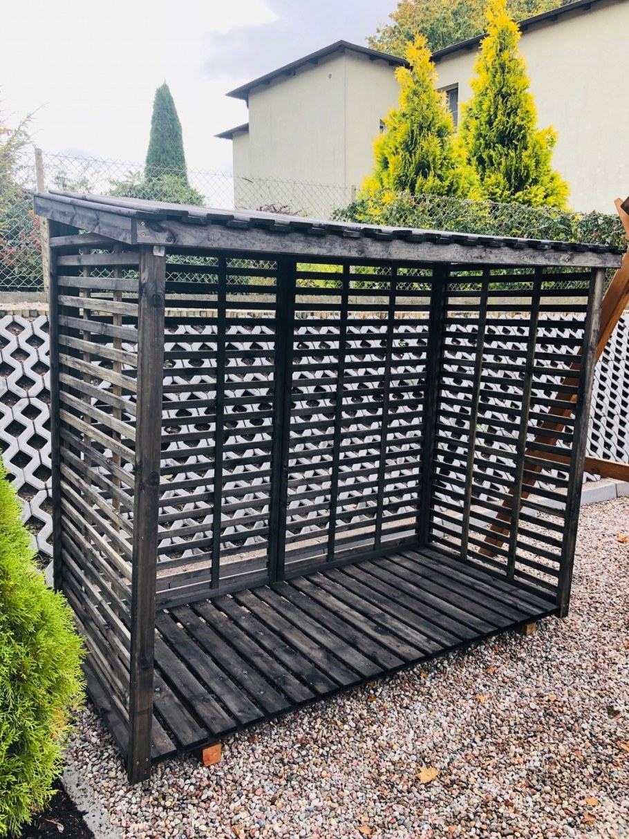 Поленница в ландшафтном дизайне