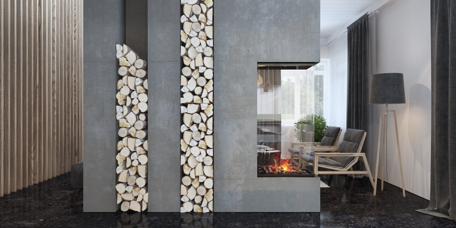 Дровник лофт