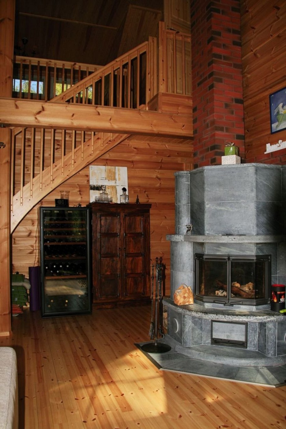 Финский интерьер деревянного дома