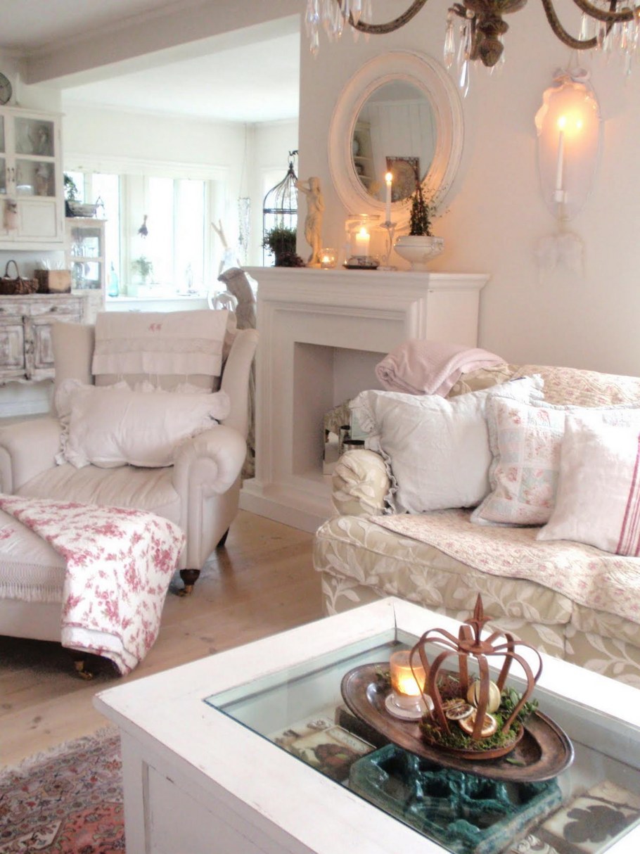 Интерьер загородного дома в стиле Прованс и шебби Шик