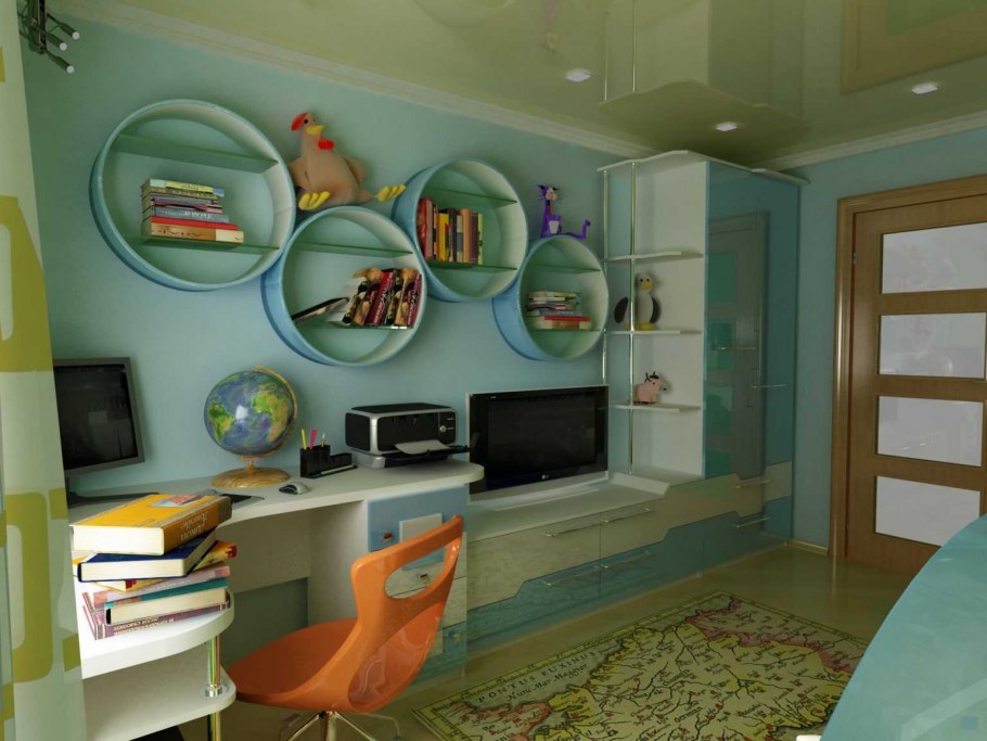 Спальня для мальчика первоклассника