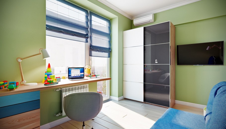 Спальня для мальчика первоклассника