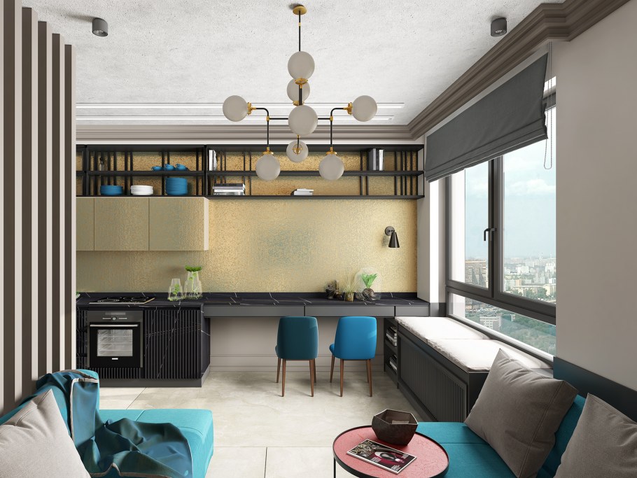 Интерьер квартиры студии