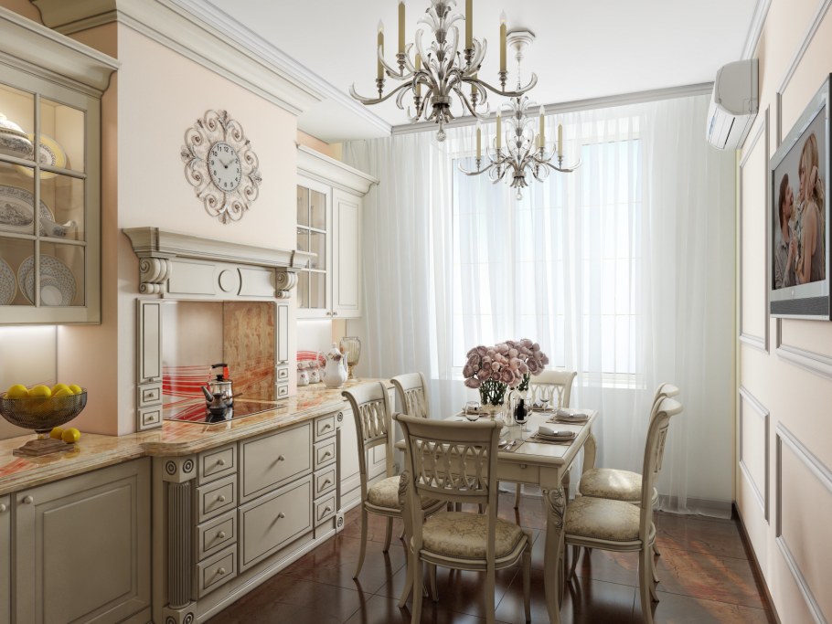Кухни в стиле Прованс Неоклассика