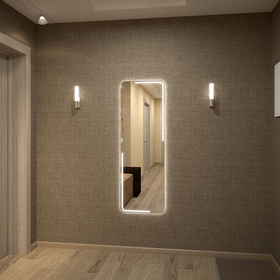 Зеркало Diana led 455х1350