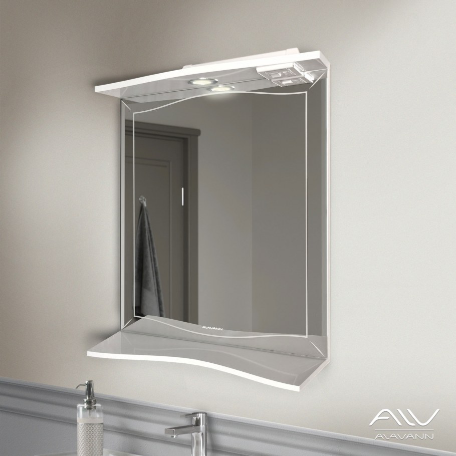 Зеркало Alavann Monaco 60-01 с полкой