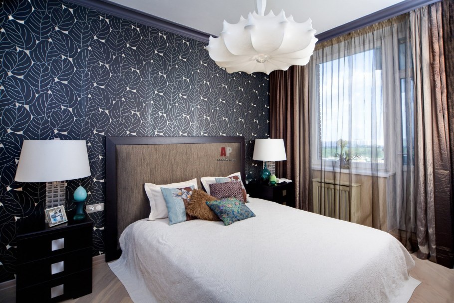 Обои в спальню в хрущевке