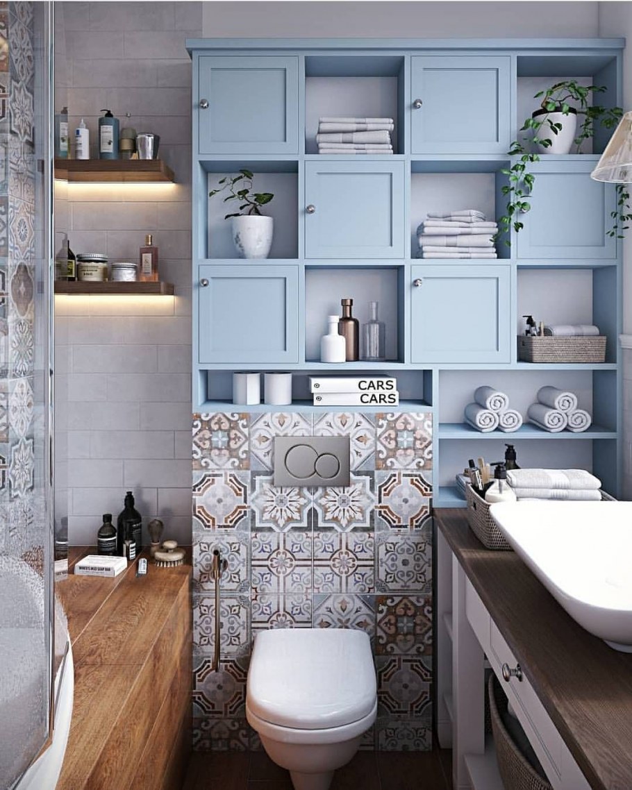 Интерьер туалетной комнаты