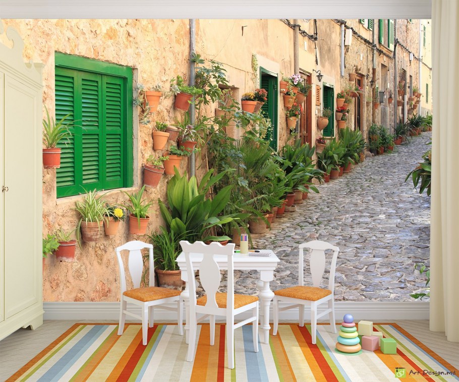 Фрески в интерьере прихожей