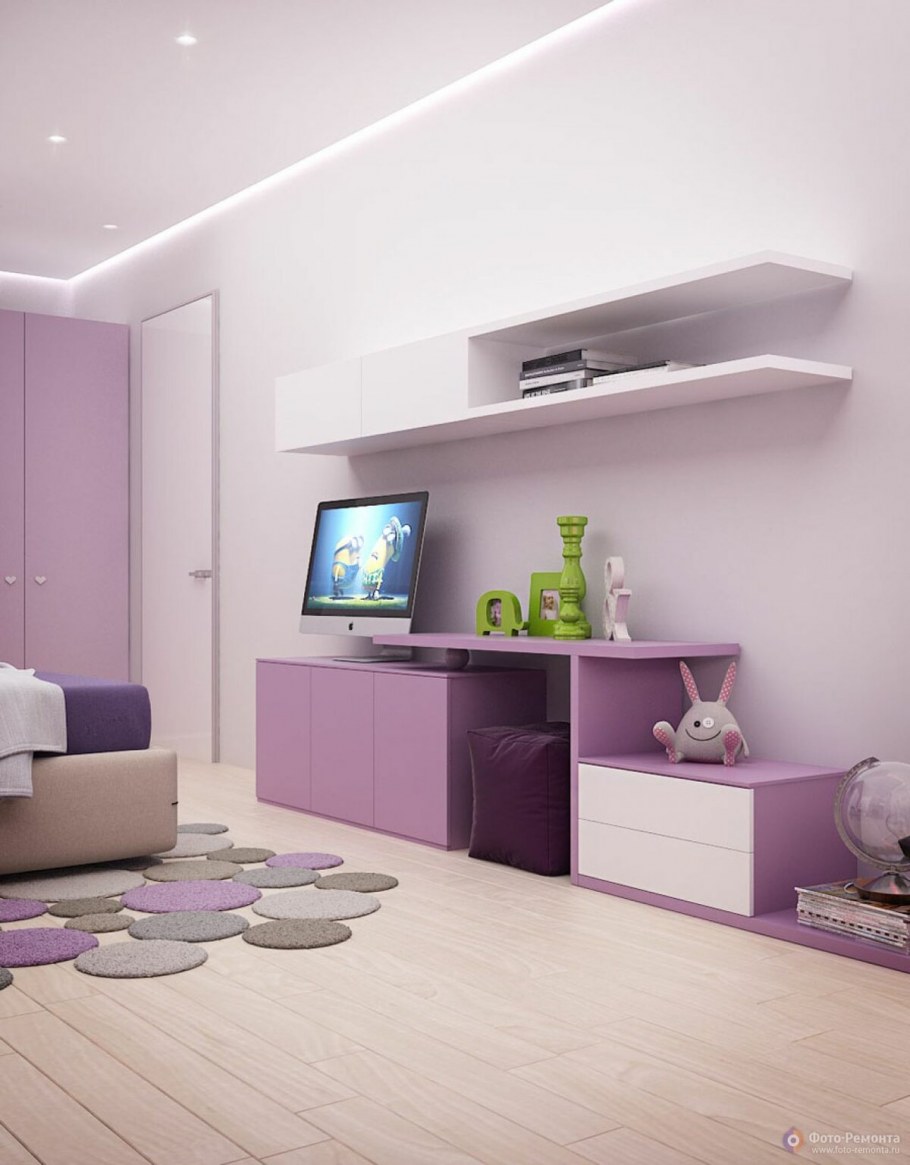 Детская в сиреневых тонах
