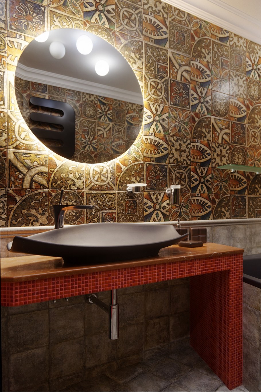 Ванная комната в стиле Гауди