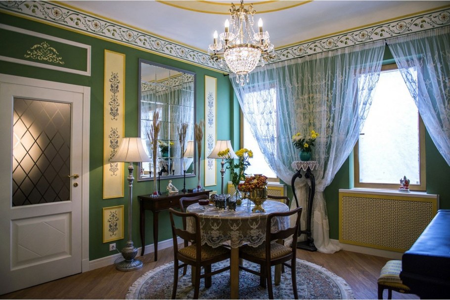 Гостиная в стиле дворянской усадьбы