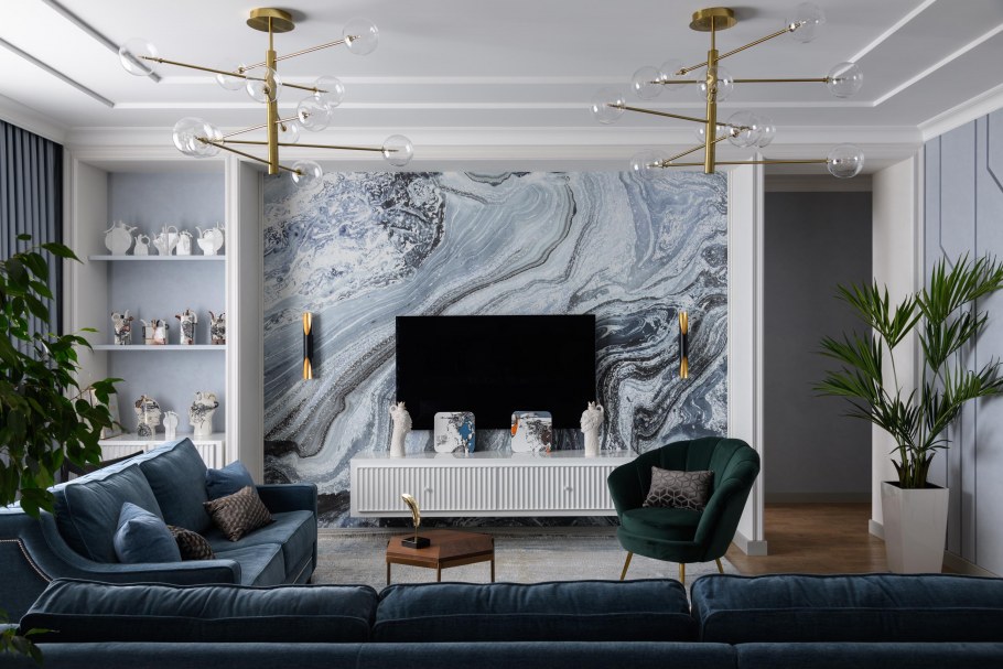 Современные интерьеры гостиной в венецианском стиле картинки