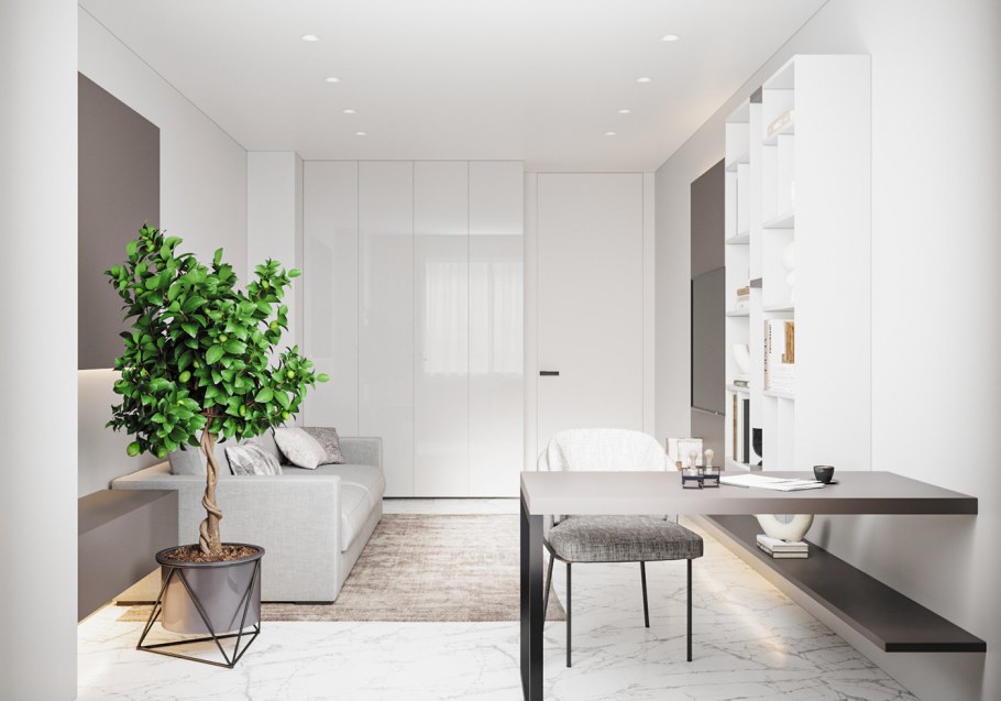 Цветы в интерьере Минимализм