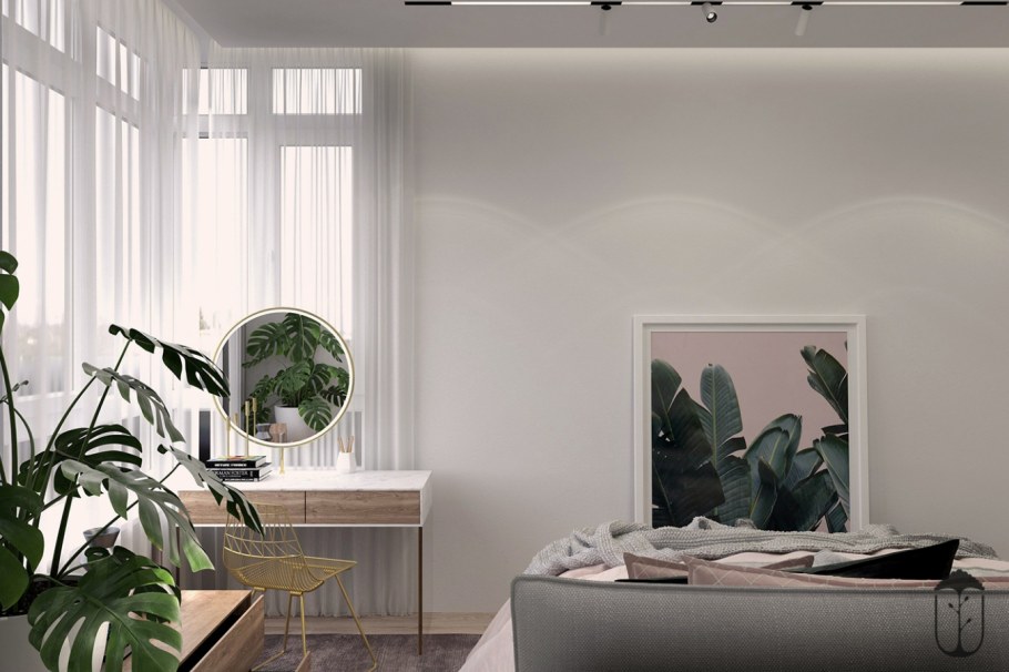 Фото интерьера Минимализм цветы.