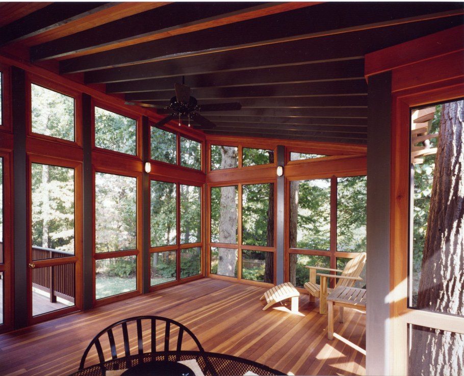 Терраса с панорамными окнами