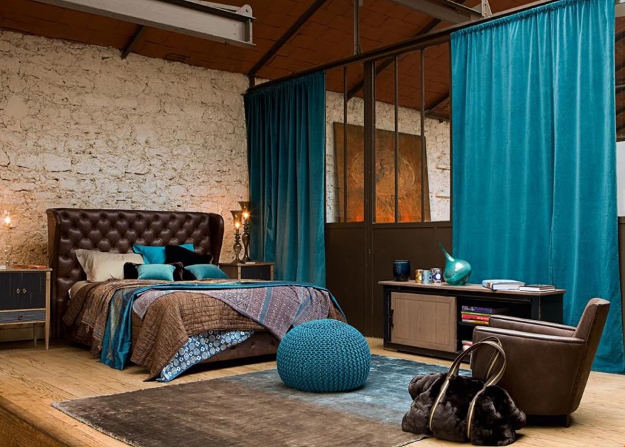 Бирюзовая спальня