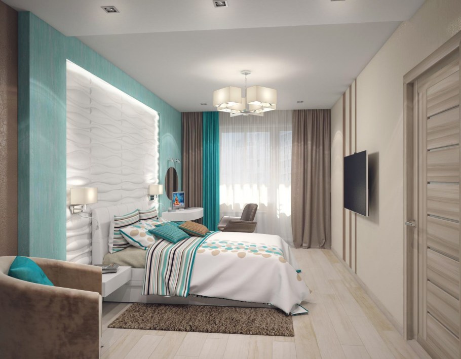 Шторы в спальню в современном