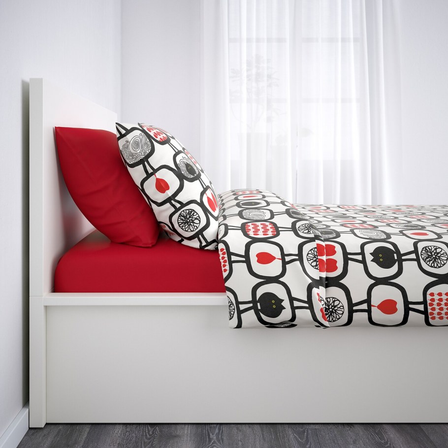 БРИМНЭС каркас кровати, белый, 140x200 см