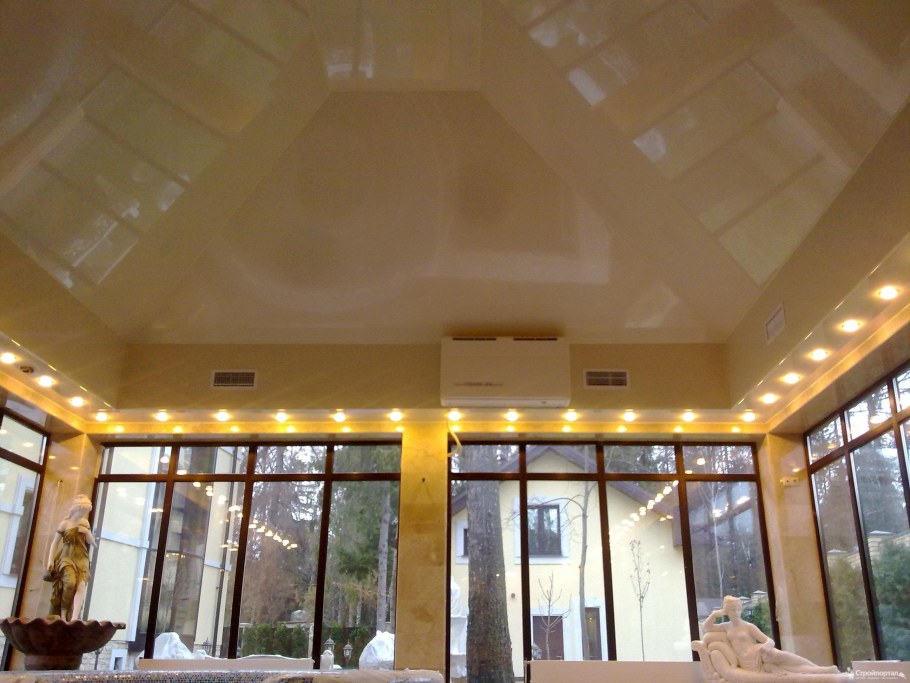 Потолок на 50 кв.м.многоуровневый