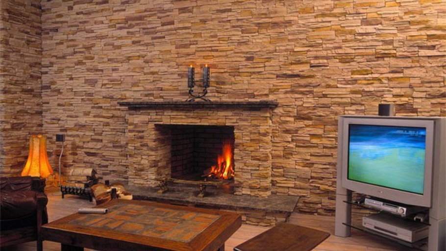 Декоративный сланец в интерьере