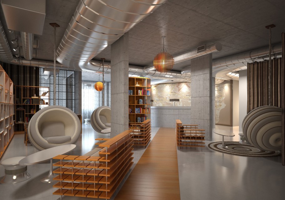 Вентиляционные трубы в интерьере