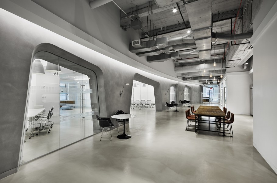 Интерьер общественного здания в стиле лофт