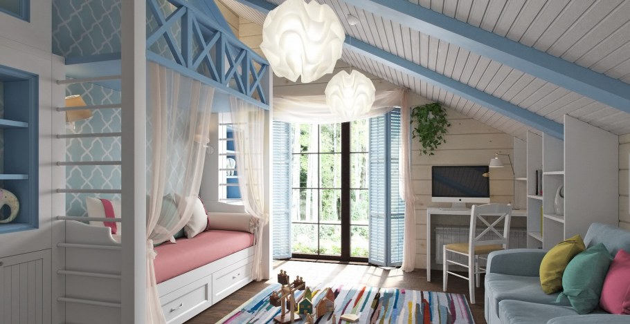 Детская в деревянном доме