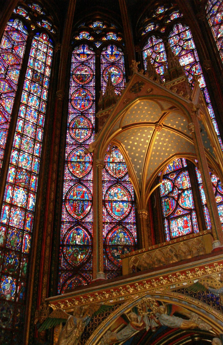 Руанский собор Франция витражные окна