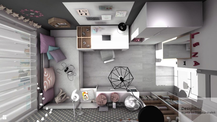 Комната подростка сверху