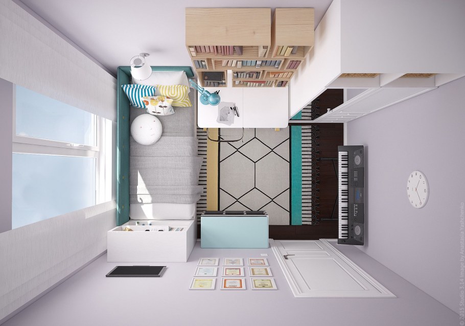 Комната вид сверху