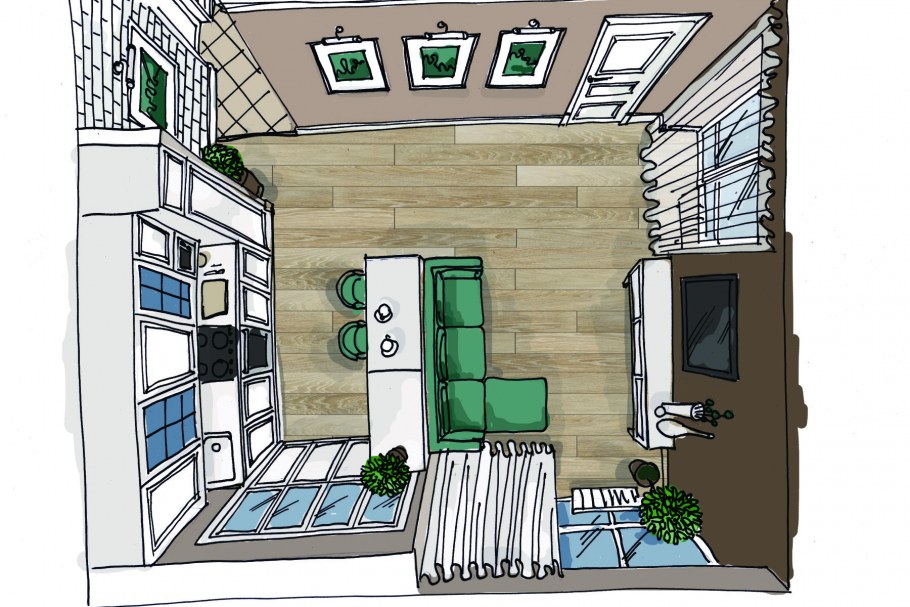 Планировка детской комнаты план