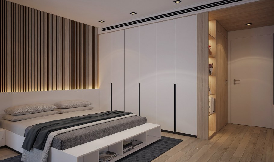 Шкаф в спальню Минимализм