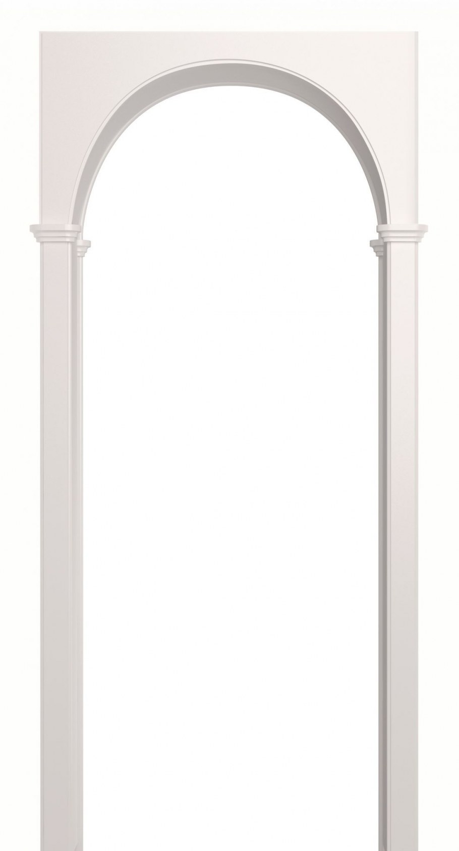 Арка Милано ПВХ белый ясень 700 190 1800 со сводорасширителем