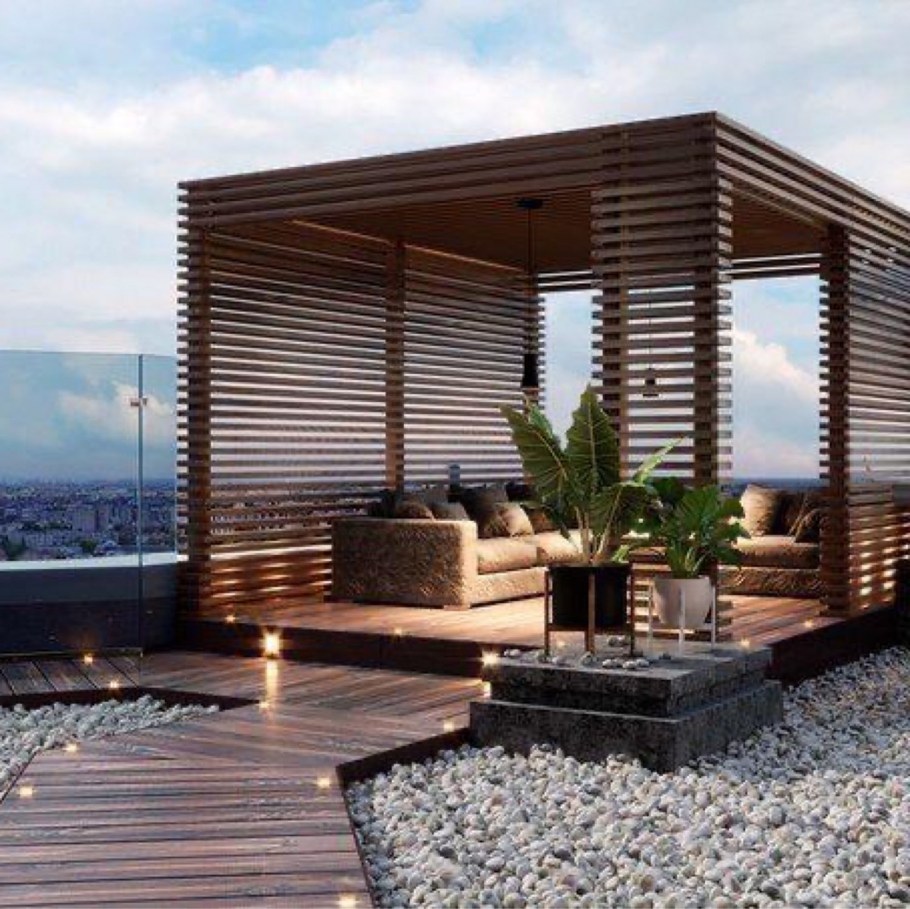 Пергола в стиле Модерн