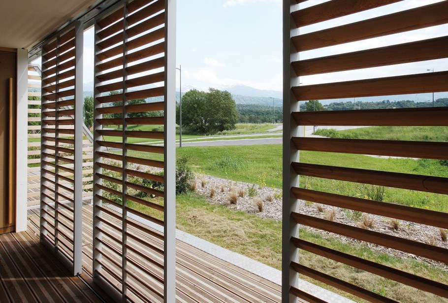 Ставни жалюзийные деревянные