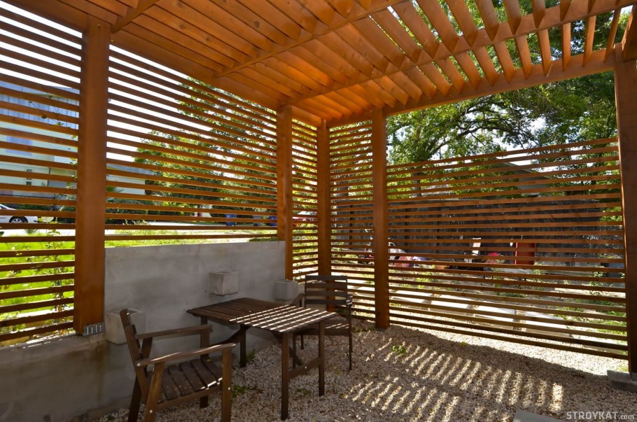 Отделка беседки