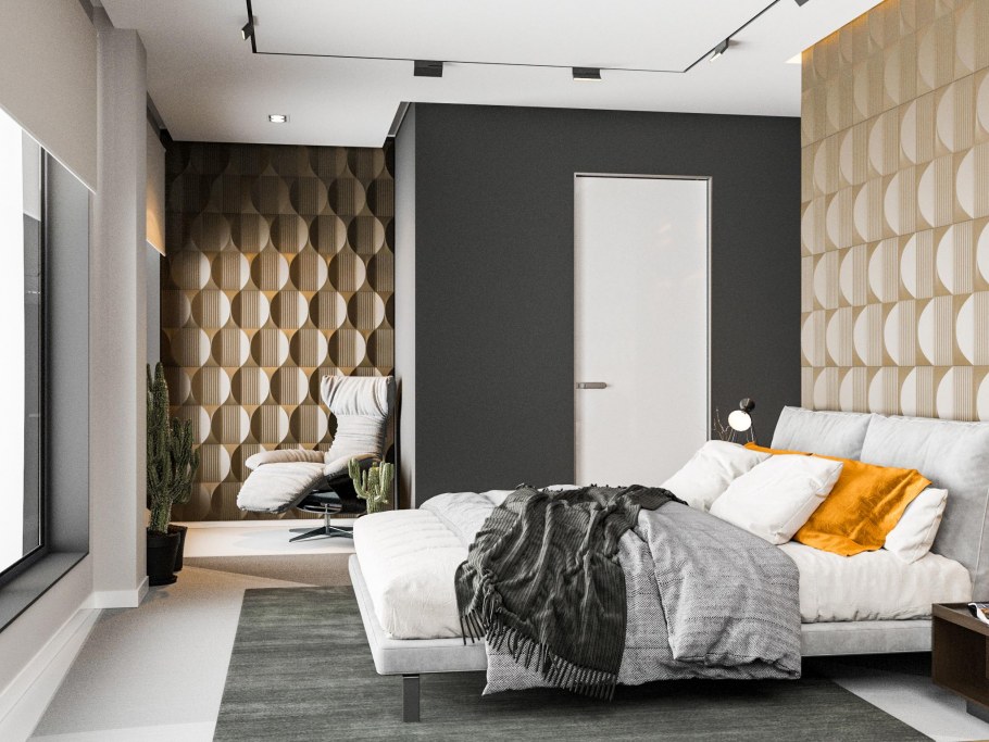 Мягкие стеновые панели для спальни