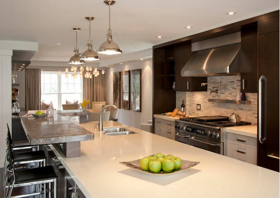 Кухня 20 кв.м в частном доме