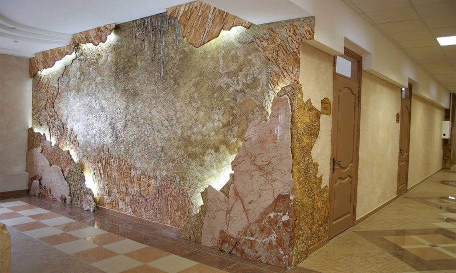 Фактурная штукатурка венецианка