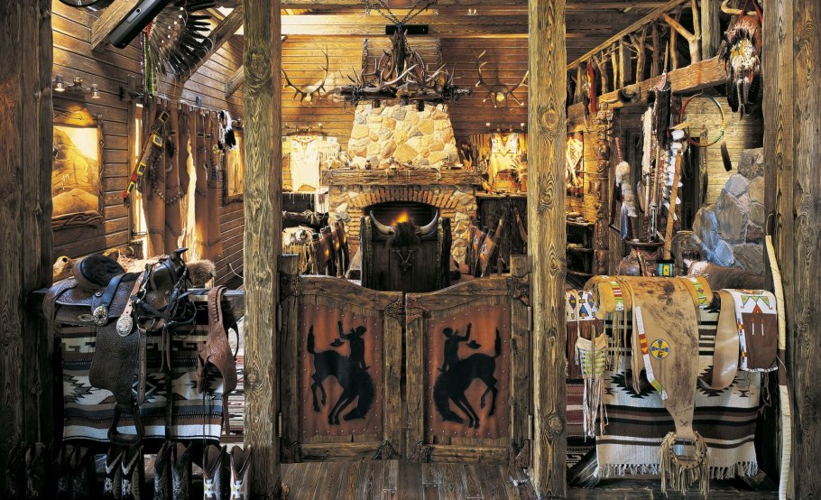 Интерьер салуна дикого Запада