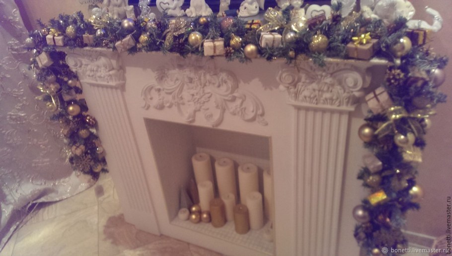 Гирлянда на камин Новогодняя
