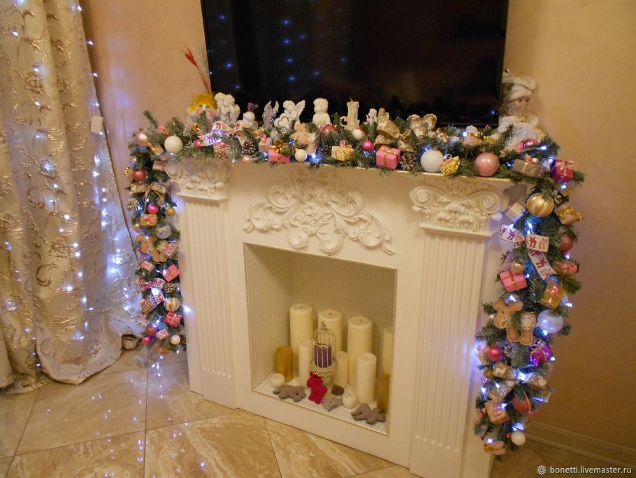 Украшение камина
