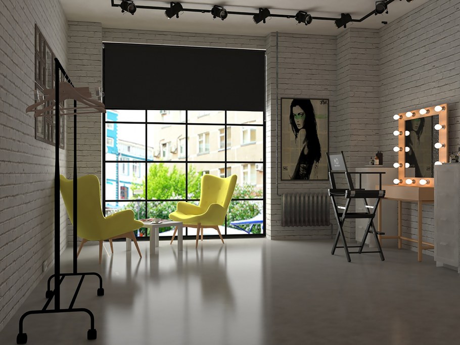 Интерьер маленькой парикмахерской