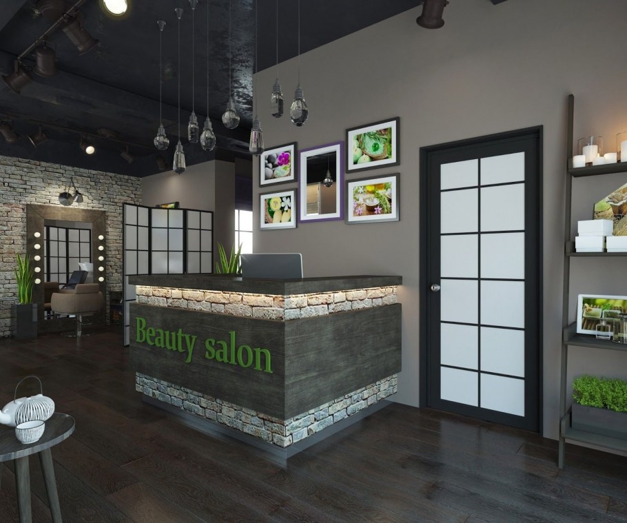 Бьюти коворкинг в стиле лофт