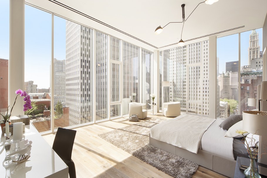 Нью-Йорк Манхэттен квартиры с панорамными окнами